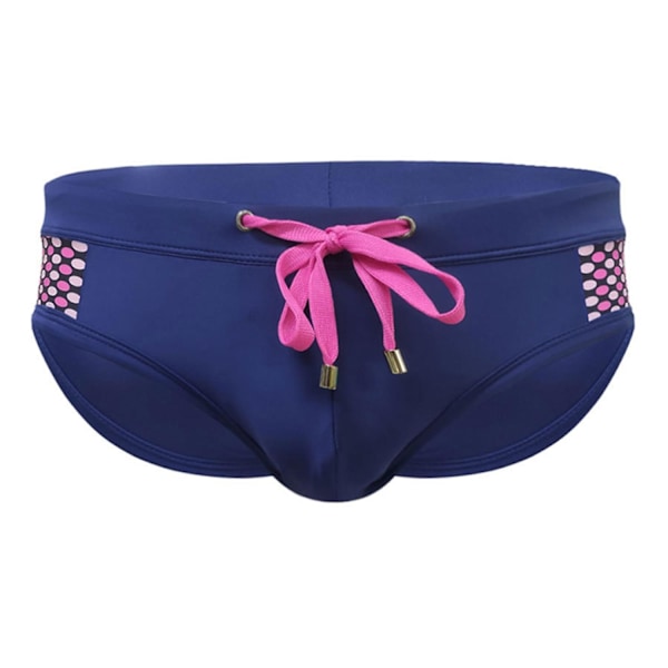Herre Sommer Badebukser Lavtaljet Snøre Sexy Badebukser Priksting Print Badebukser Dark blue XL