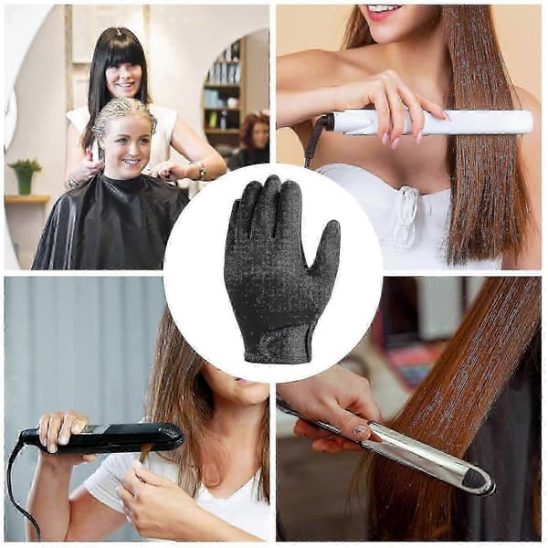 Värmebeständiga handskar för hårstyling med halkfritt grepp och slitstarka sömmar - Vänsterhandsutgåva_cdb1