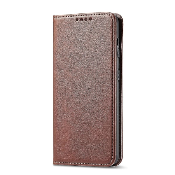 För Lg Q7 Calf Texture Magnetic Horisontal Flip Case med hållare & kortfack & plånbok