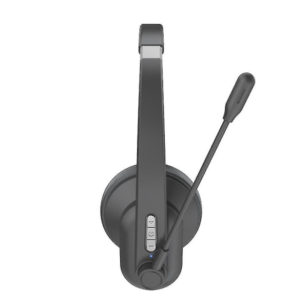 Oy632 Bluetooth -hörlurar med mikrofon Trådlöst headset Brusreducerande huvudmonterade hörlurar för mobiltelefoner pc surfplatta Hemmakontor Svart