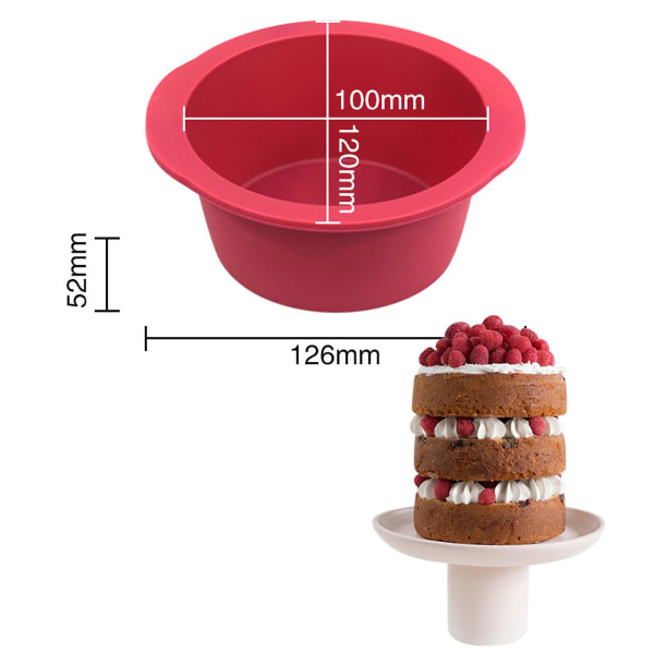 4/6/8 tuuman pyöreä mold silikoni helposti irrotettava tarttumaton uudelleenkäytettävä mousse Mooncake Maker mould keittiön leivontatyökalut Tianyuhe C