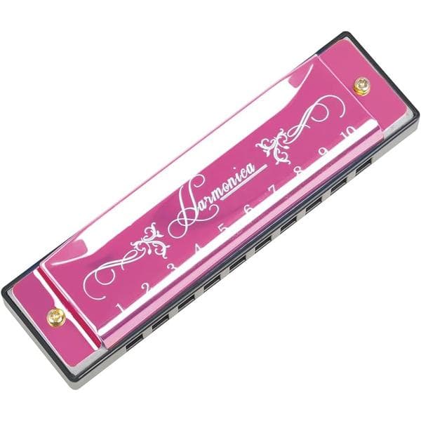 Blues Harmonica, Diatonic Blues Harmonica in C Key, 10 Holes 20 Tones Blues Harp Harmonica (Rose Red) rose