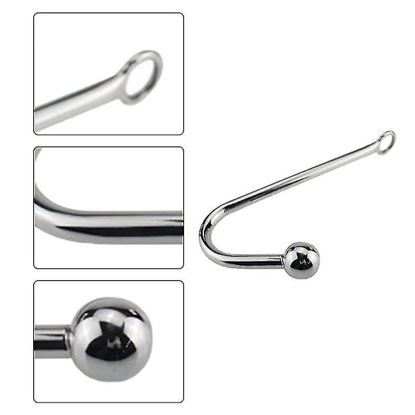 Voksen Sexhjælpemidler Metal Rustfrit Stål Analkrog Par Baghave Legetøj, Sølv; 25*3cm; 304 Høj Kvalitet Rustfrit Stål
