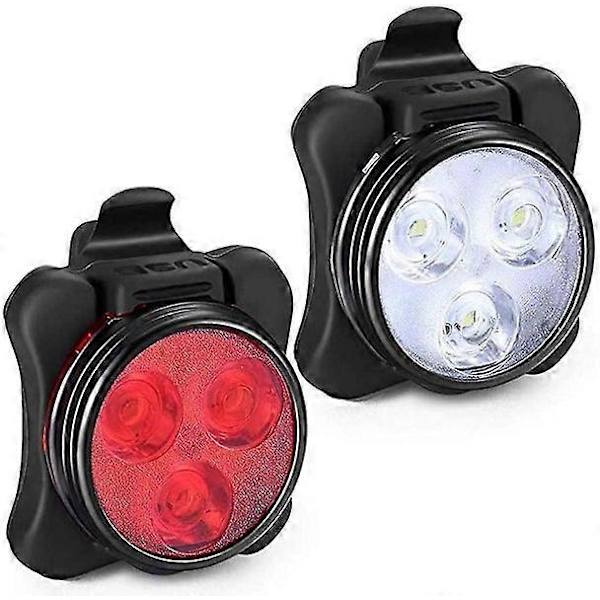 Led-pyörävalot, USB-ladattava pyörävalosarja vedenkestävä