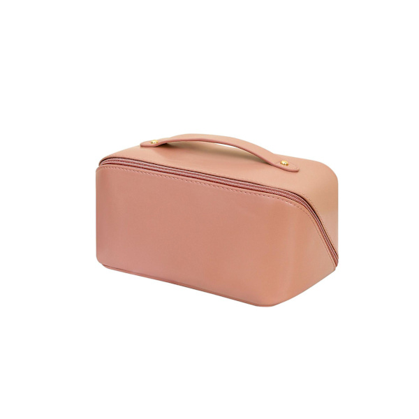 Stor Kosmetisk Taske til Rejser, Makeup Taske, Vandtæt, Bærbar Toilettaske, Pink