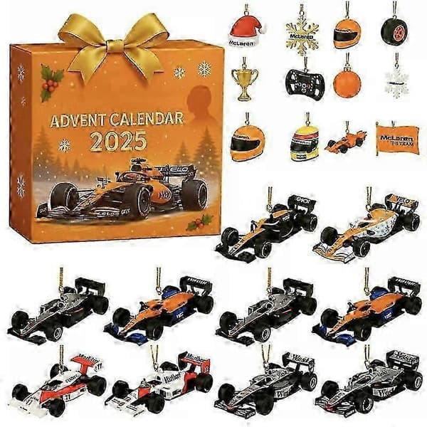 25-26 F1 Adventskalender Julklapp Racing Tema Blind Box E