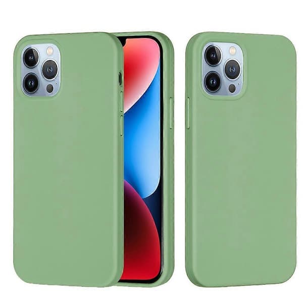 Enfärgat silikonskal för iPhone 15 Mint Green For iPhone 15 Pro
