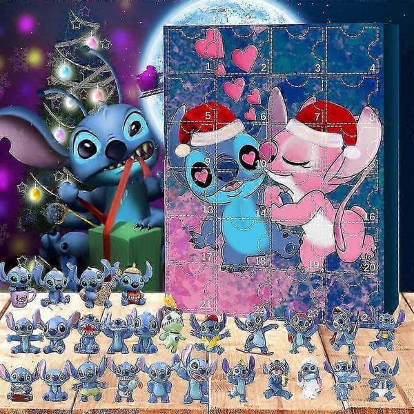 2023 Jule Lilo & Stitch Figur 24 Dagers Nedtelling Adventskalender...