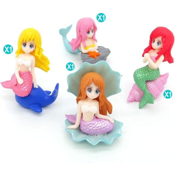 Aquarium Fish Tank Cute Little Mermaid Ornament Aquarium Fish Tank Desktop Decoration Accessories Pet Accessories