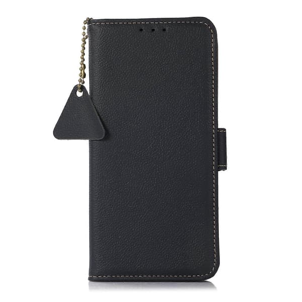 Sidomagnetiskt TJ Läder RFID-telefonfodral för Redmi Note 14 5G Blue