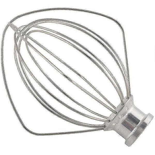 Piskeris i rustfrit stål 5K452WW til KitchenAid 5KSM90 5KSM185 røremaskine Silver