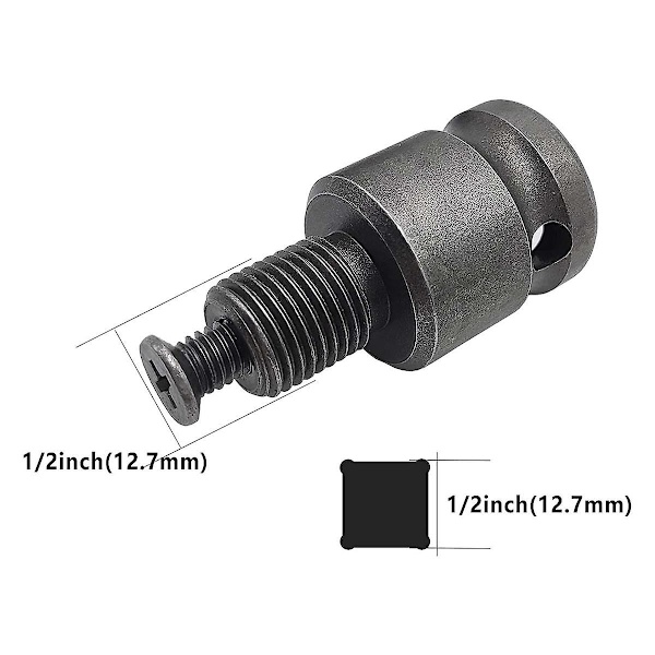 Nyckellös borrchuck Snabbväxlande handborrchuck 1/2-20unf Montering 1,5-13 mm Med Sds-plus 1/2 tum Wr Black