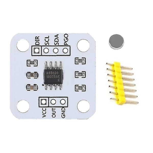 4 stk. AS5600 Magnetisk Encoder Magnetisk Induktion Vinkelmålingssensormodul 12bit Høj Præcision