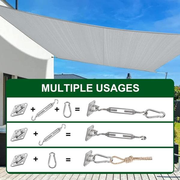 Monteringssett for solseil 6 tommer 80 stk