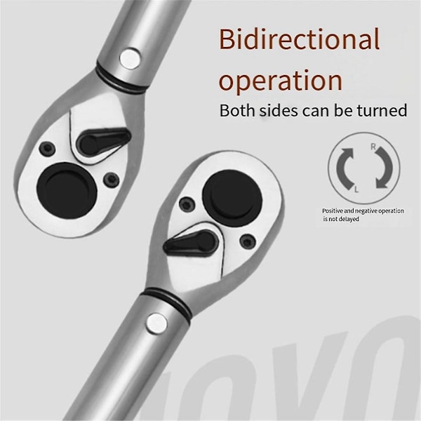 1-4 5-25N. Drejemomentnøgle Nøjagtighed Bilcykelreparation Håndværktøj Nøgle 2-vejs skraldenøgle SilverBlue