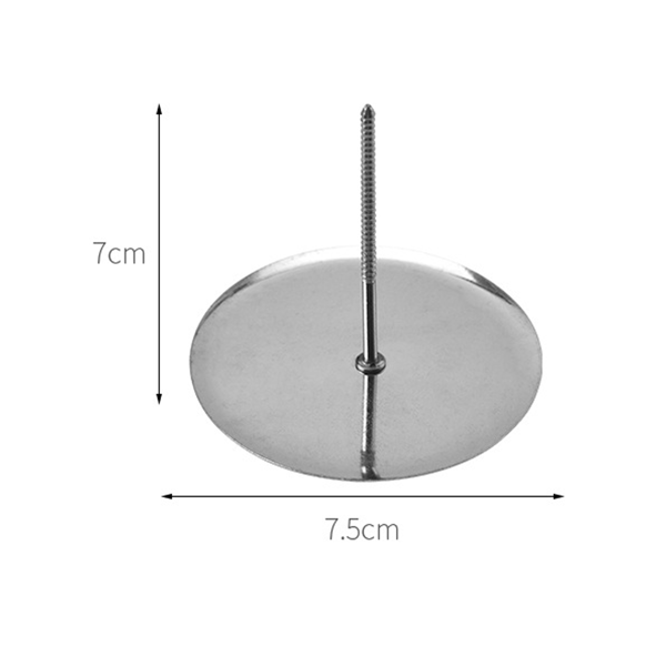 10 stk. store blomstersøm, rustfrit stål 7,5 cm, kageblomsterdekoration