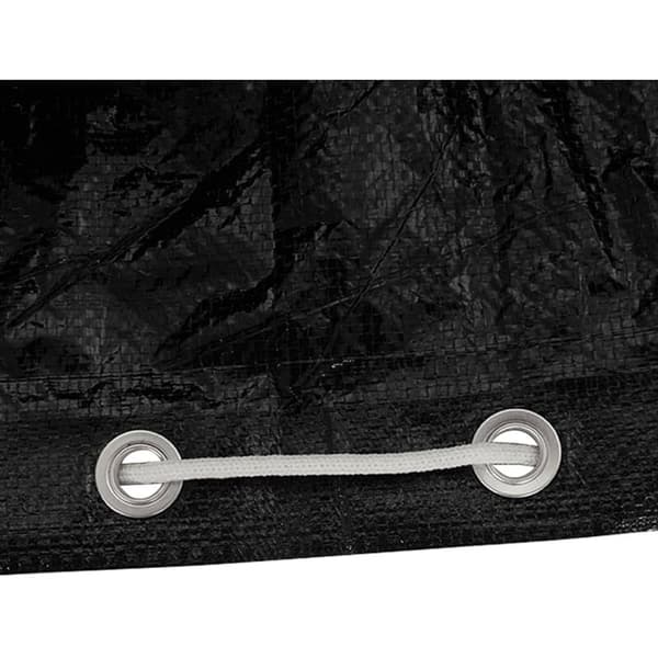 Trädgårdsmöbelöverdrag L-format 12 öljetter 250x90x90 cm vidaXL Black