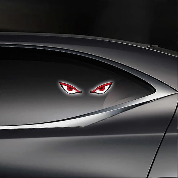 Solcelledrevet LED-varsellys for bil, \"Devil Eye\"-design, 360-graders belysning D