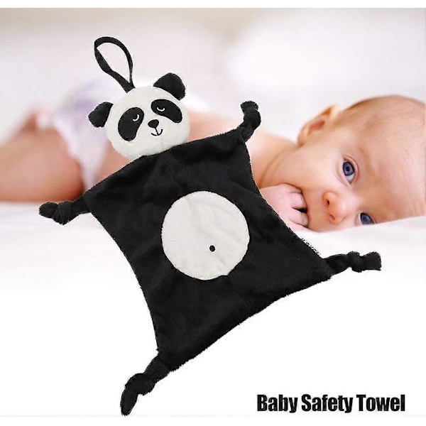 Mjuk Plysch Baby Snuttefilt Djur Docka Leksak Säkerhet Filt för Barn (Panda) SIZE 1