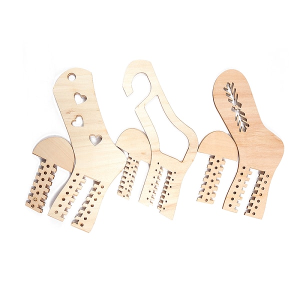 st/ set trästrumpa Blocker Bårar Sock Display Hand K A