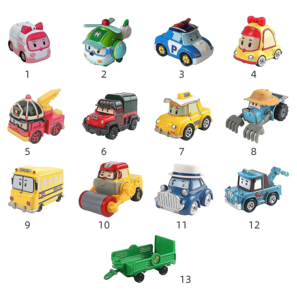 Robocar Poli Poli Car And Friends Legetøjsbil til børn 1