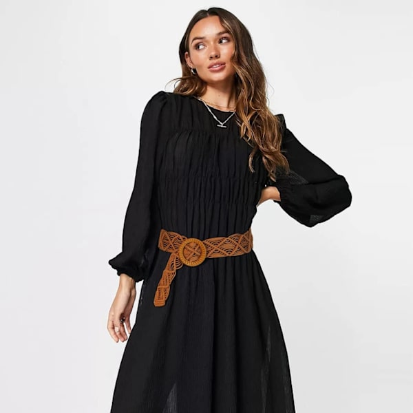 Boho-vyö naisille, punottu vyö, boheemi vyö mekkoon