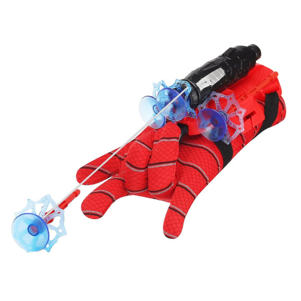 Spider Web Shooters Legetøj Til Børn Fans Hero Launcher Wrist Legetøj Sæt Sticky Wall Blød Bombfunny Pædagogisk legetøj til børn 12 Suction Cup Bomb