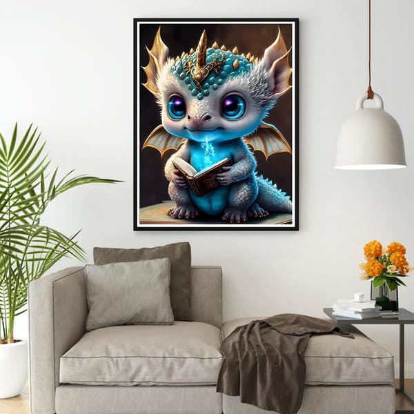 5D-timanttimaalaus 30x40cm Dragon Legend 27