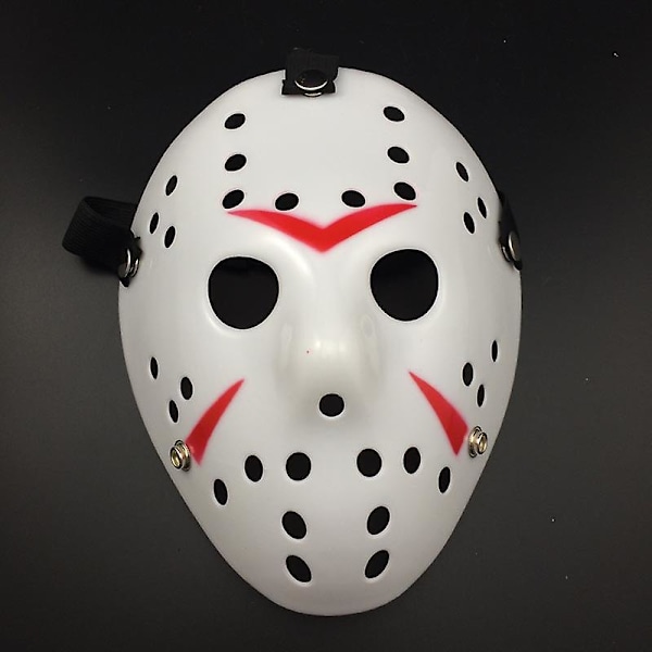 Filmhockeymaske Jason Voorhees Fredag den 13. Horror Gysermaske Halloweenfest Cosplaymasker til Voksne Mænd Halloween Gave 6