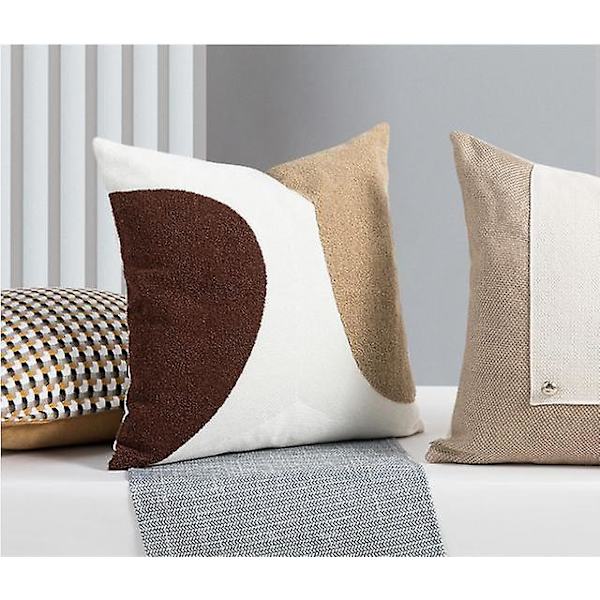 Flet læderpude læderpude model stue sofa (stil 3)