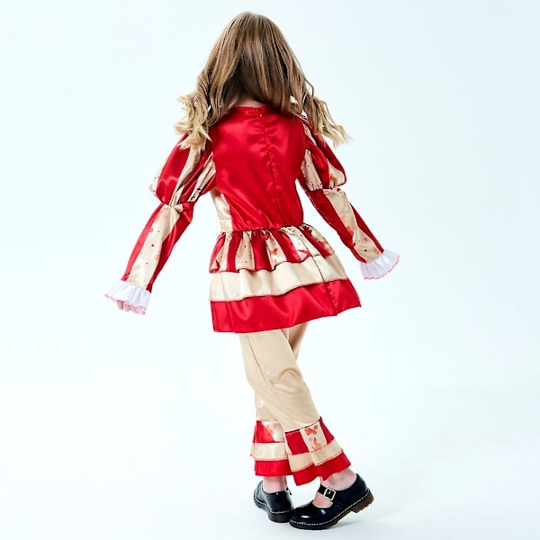 Hot Halloween Clown Revival Penny Wise Cosplay Kostume Klovn Børn Pige Wea M