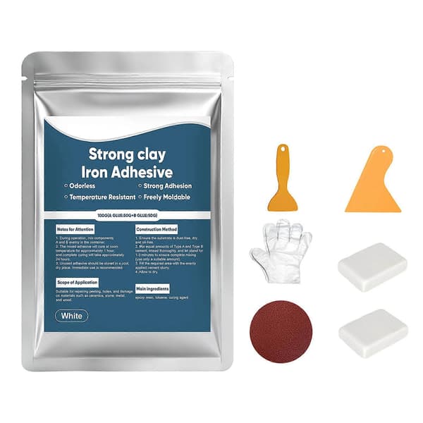 Stålförstärkt epoxispackel, formbart reparationsfyllmedel snabb reparation AB epoxilera för metall, trä, keramik, sten, kakel, plast Bundle