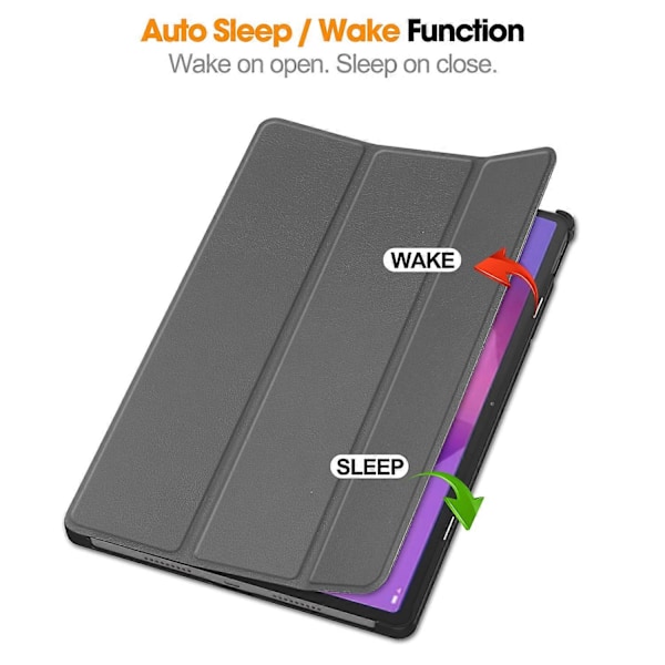 Til Lenovo Idea Tab Pro Etui Anti-Drop Læder Stand Tablet Cover - Multicolor Grey