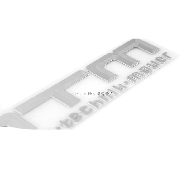 Nyeste 3d bil bagagerum Nikkellegering Badge Emblem Sticker Tilbehør Klæbende Bil Styling Badge Decal Til Mtm Motoren Technik Mayer
