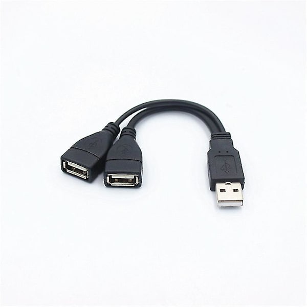 Ryra 1 stk Usb 3.0 A 1 hann til 2 dobbel usb hunn datahub strømadapter Y splitter usb lading