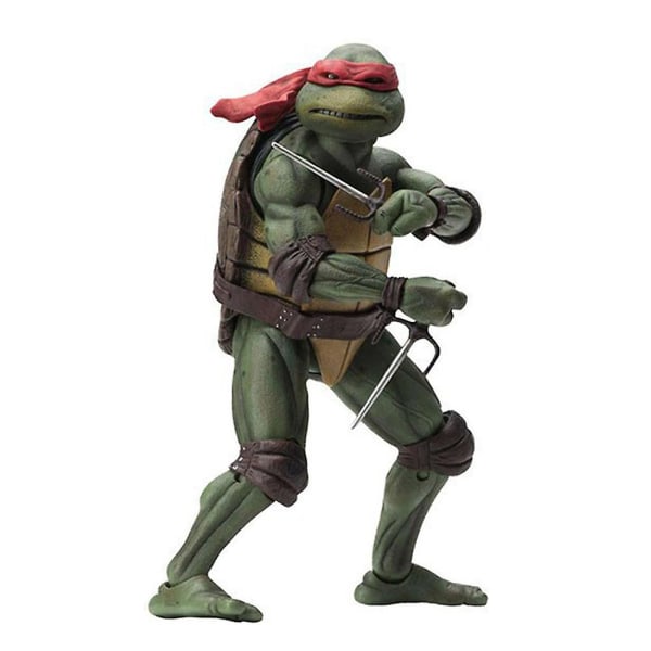 7" Teenage Mutant Ninja Turtles Actionfigurer Leksaker Samlarleksaker Heminredning Presenter för barn Vuxna Red