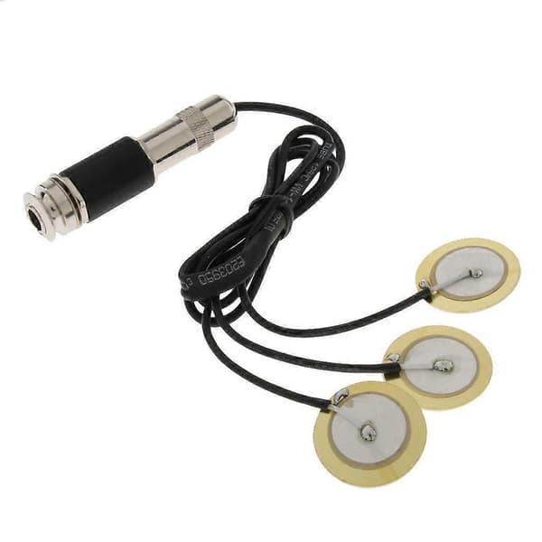 Piezo Pickup Transducer Forsterker Endpin Pickup for Akustisk Gitar