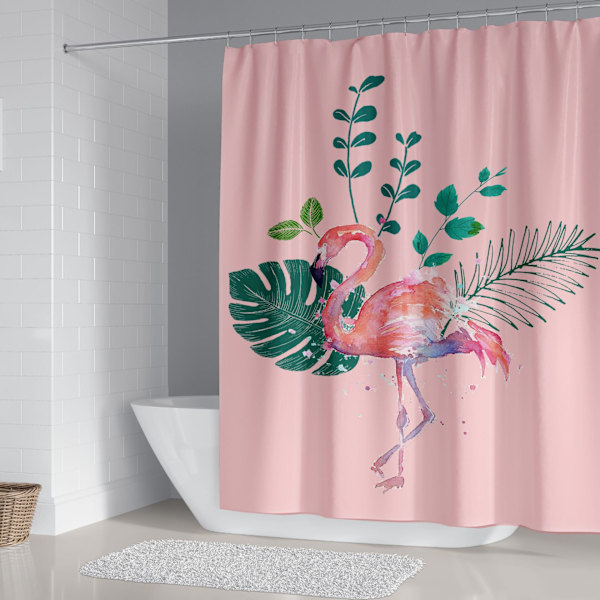 Flamingo Duschdraperi 180*200 cm, Duschdraperi