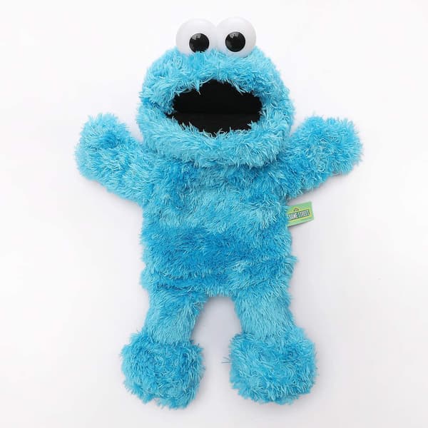 Blød Udstoppet Sesame Street Cookie Monster Dukke, Blå Monster