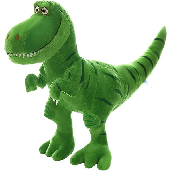 Søt Dinosaur Plysjdyr Myk Dino Plysjdukke T-Rex Tyrannosaurus Dinosaur Figur Grønn 15.7\"