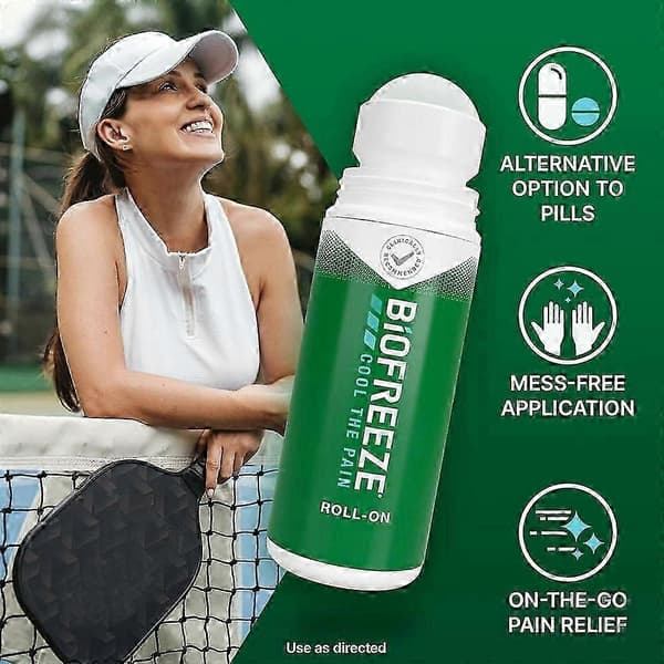 13X Biofreeze RollOn Smärtlindrande Gel 25 FL OZ Grön Topisk Smärtlindring 1PACK