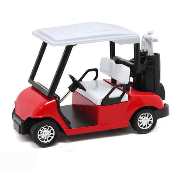 1/20 Scale Alloy Golf Cart Diecast Vedä takaisin Automalli Lasten Lelu Keräily Red