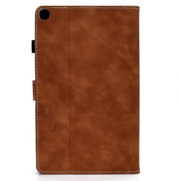 Læder tekstur etui til Samsung Galaxy Tab A7 Lite T220 Brown