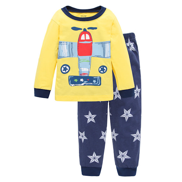 Fashionabla Iron Man Pyjamas Set för Pojkar Barn Tecknade Pyjamas Tvådelat Set 23 100cm