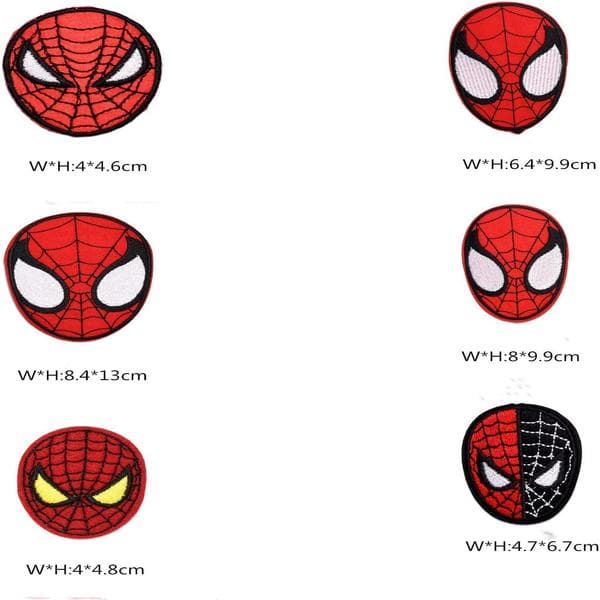 Silitysmerkit 15 kappaletta Silitysmerkit Spider Man Kirjaillut