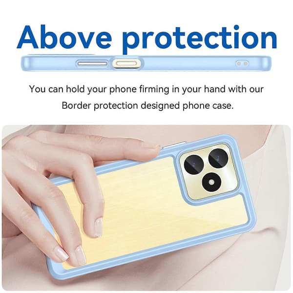 Stöttåligt mobilskal för Realme C51 Blue