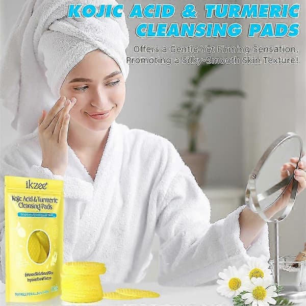 Gurkemeie Kojic Renseputer, Gurkemeie Renseputer for Ansikt 60 stk/pose 60pcs