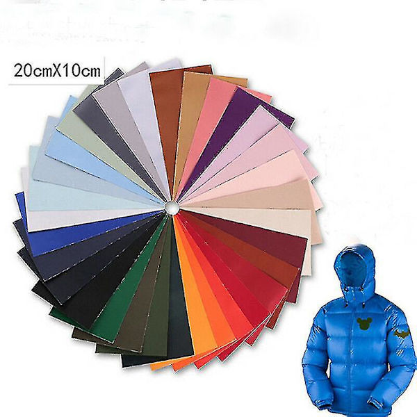 2 st självhäftande lappar klädetikett DIY för dunjackor tyg Dark grey