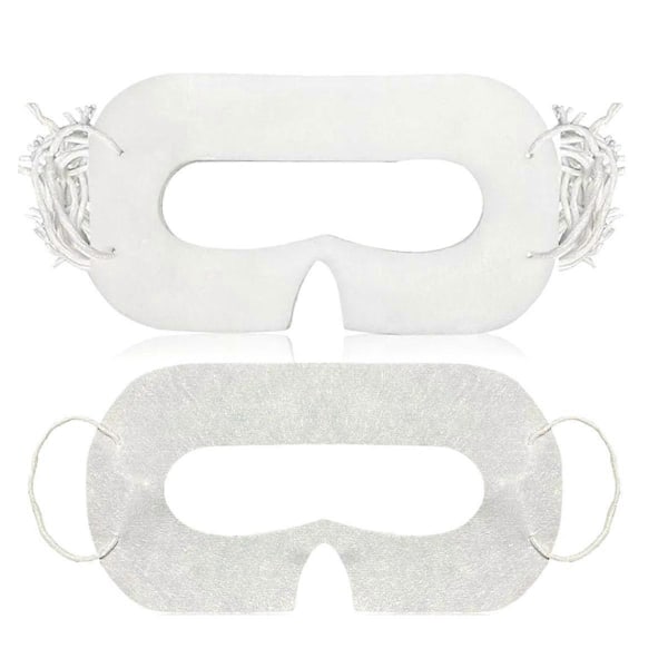 100 st Universal Engångs VR Ögonmask för Quest 3 VR Headset Tillbehör Svettabsorberande Andningsbar Ögonskydd white
