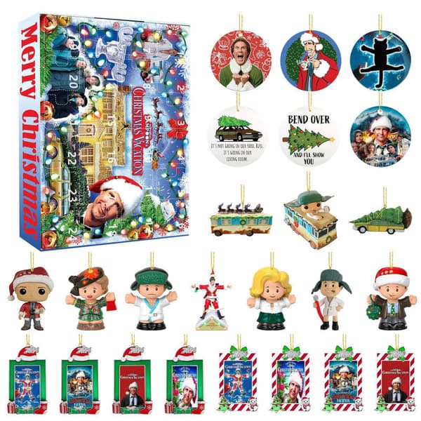 2025 Nedtelling Julekalender Blind Box Juletrepynt